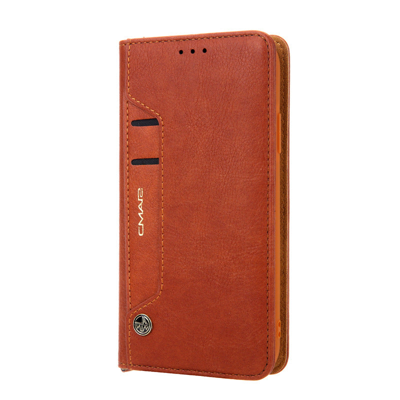 Rétro Multi-fonctions Wallet Flip Phone Case