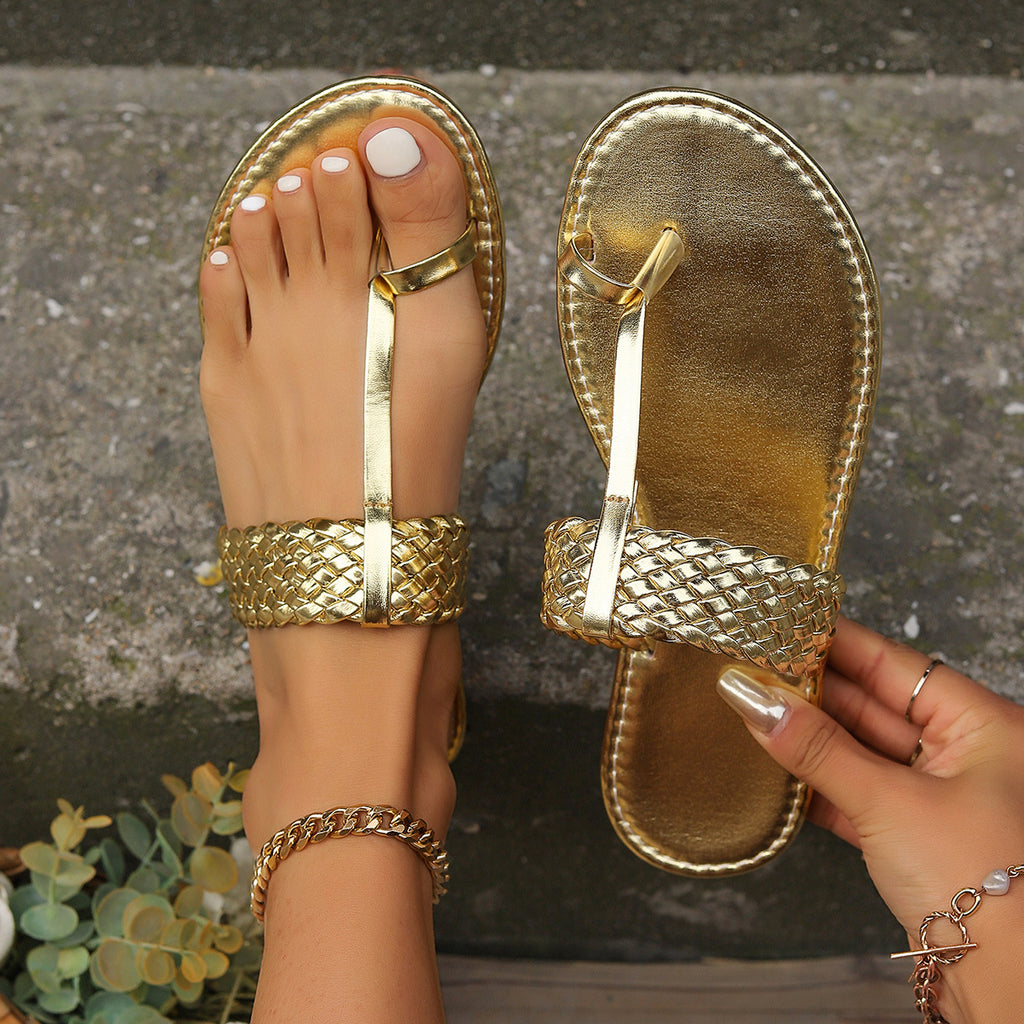 Fashionable polyvalent Resort-style femmes Flip-flops
