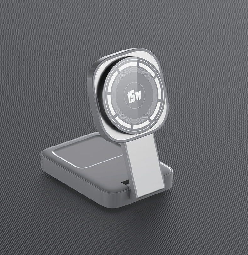 Chargeur sans fil pliable et portatif de 15W trois en un
