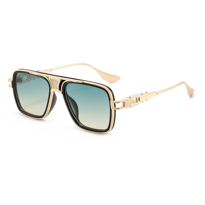 Verres en métal tendance à la mode à structure tortoise Unisex