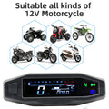 Capteur de jauge de mesure du compteur numérique de vitesse LCD universel de moto