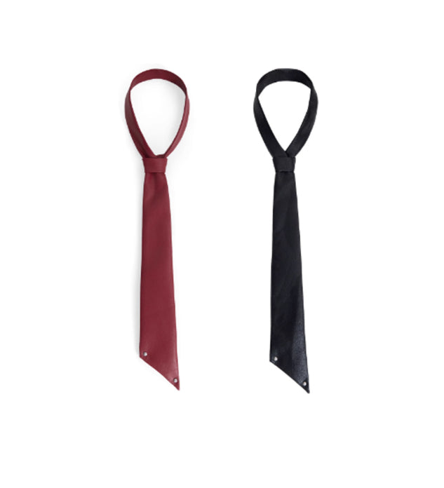 Style Design Tie en cuir et chemise à la main haute fin Bow Tie