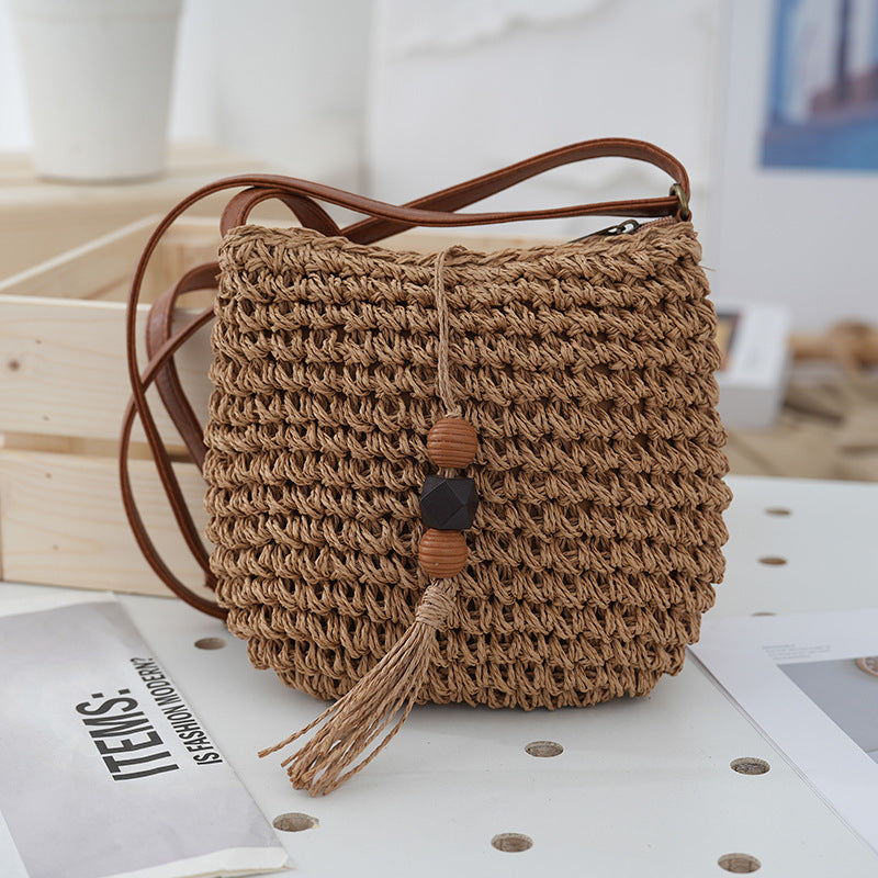 Sac à bandoulière de plage fait main pour femmes dans un style ethnique