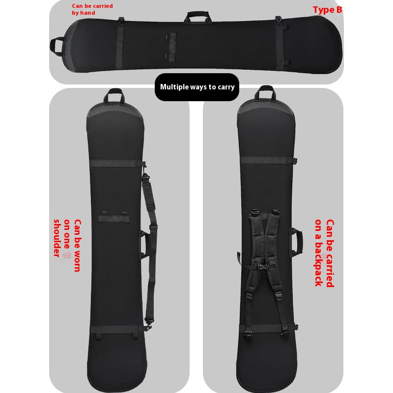 Double épaule Velcro Veneer Ski Board Sac