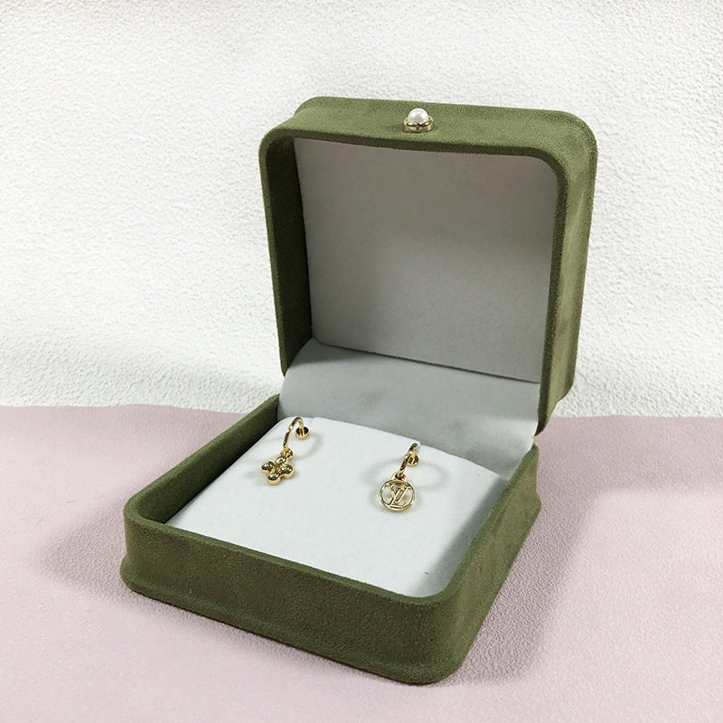 Fashion Flannel Étanche boîte à bijoux Pearl Buckle