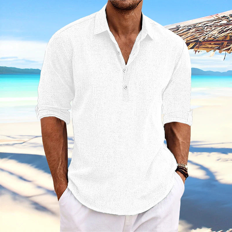 Vêtements pour hommes Pullover d'été Doublure de la mode jeunesse loin à manches longues maison chemise casual.