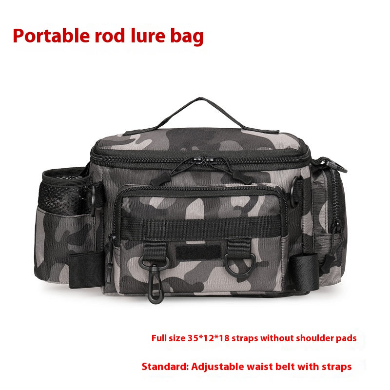 Grand Capacité Multifonctionnel Insertion Pole Lure Waist Bag