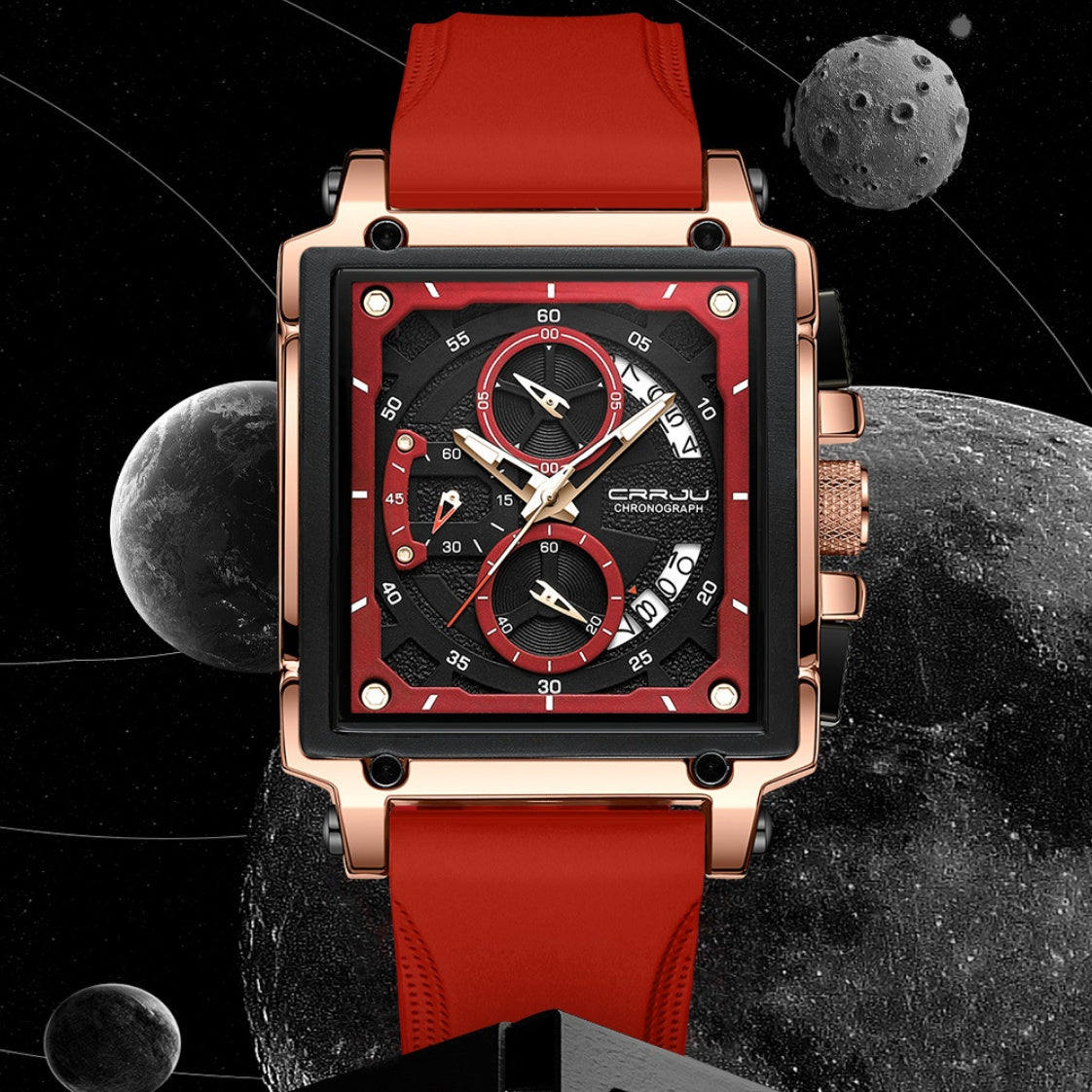 Men's Simple Business Band Calendar Watch