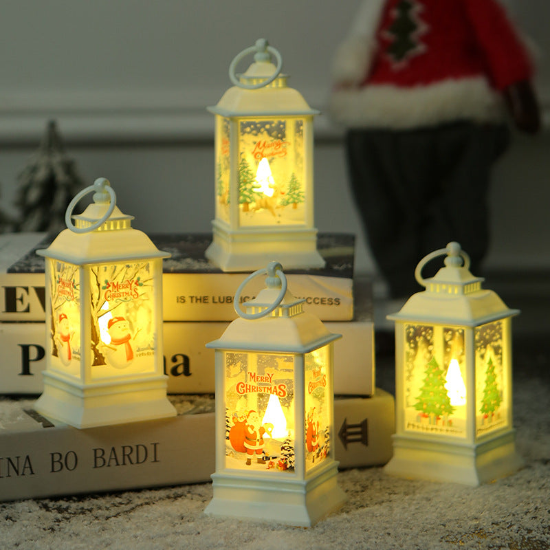 Décorations de Noël Noël pour les aînés Snowman Elk Lantern Pendentif de Noël Arbre