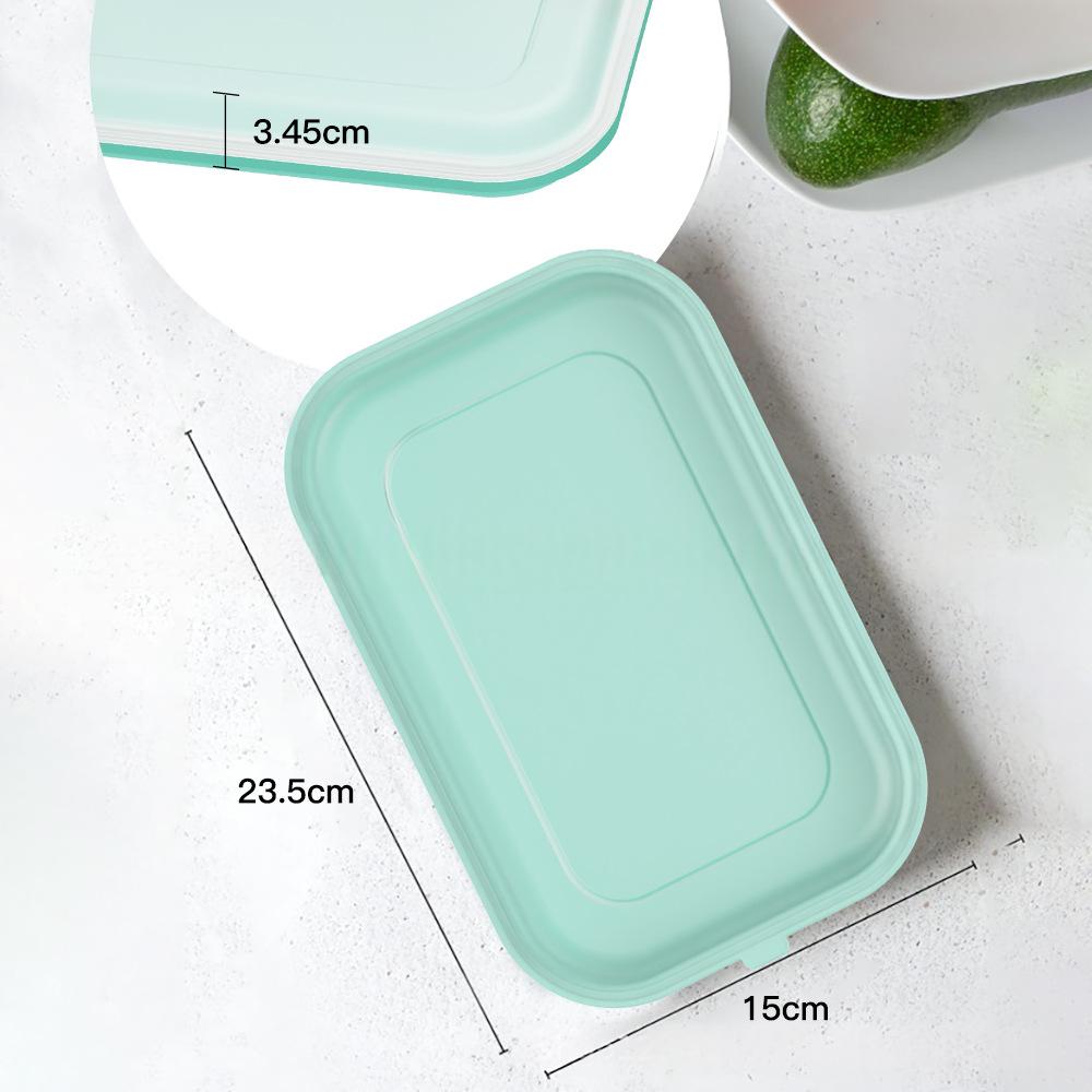 Boîte à déjeuner en silicone avec couvercle pour fromage et saucisson