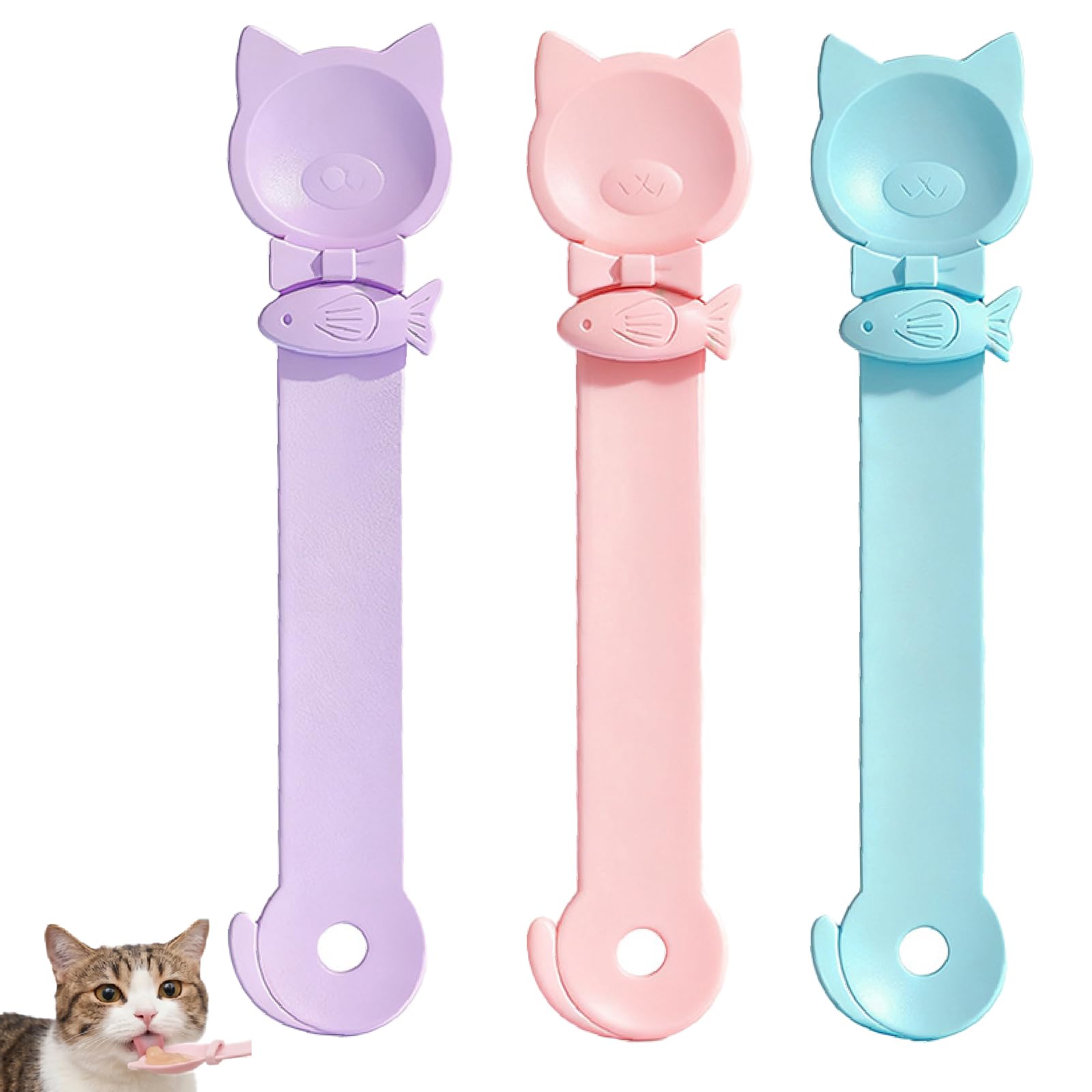 Spoon de traitement des chats 3PCS