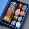 Boîte cadeau en pierre de cristal série colorée