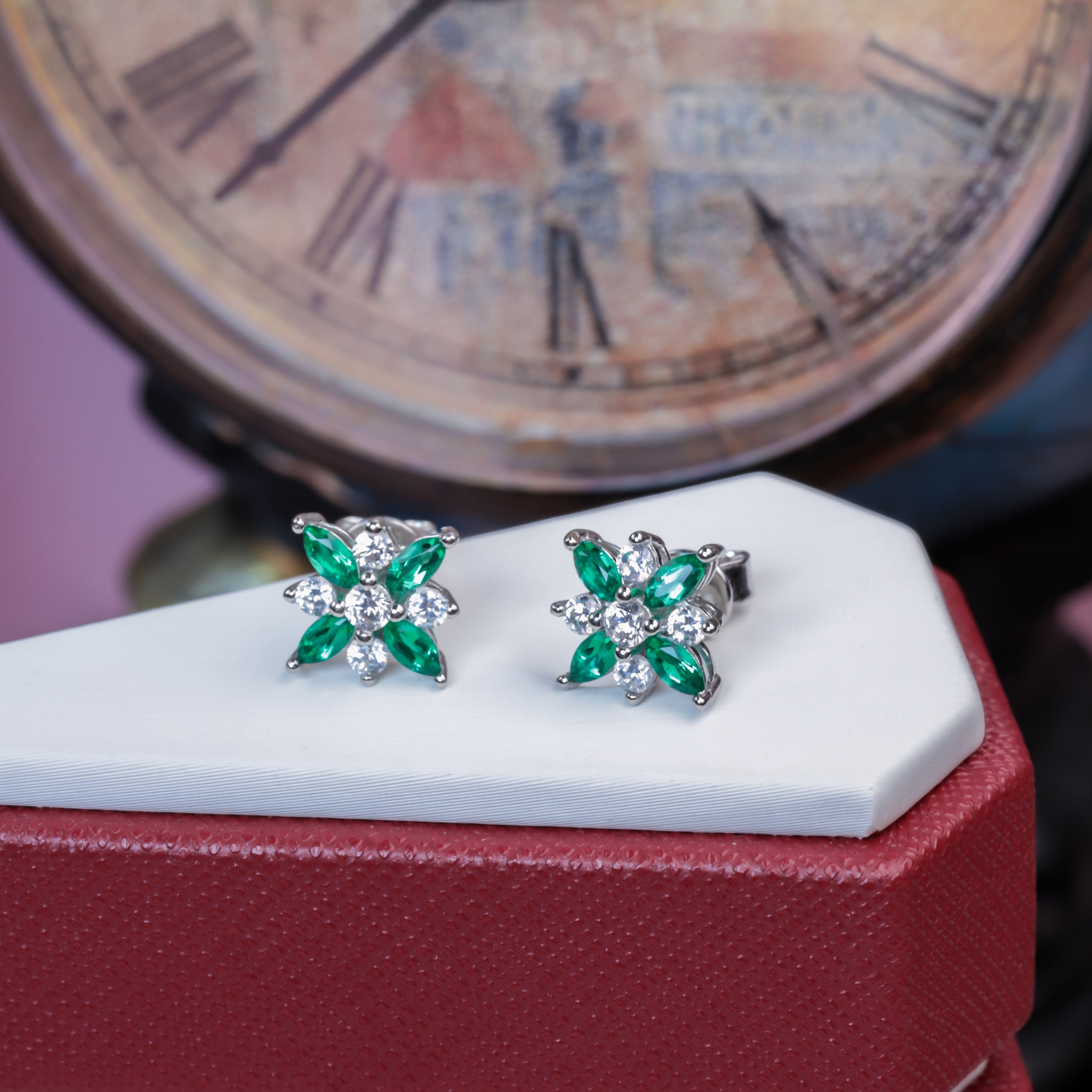 S925 Boucles d'oreilles en lab-Grown en argent sterling