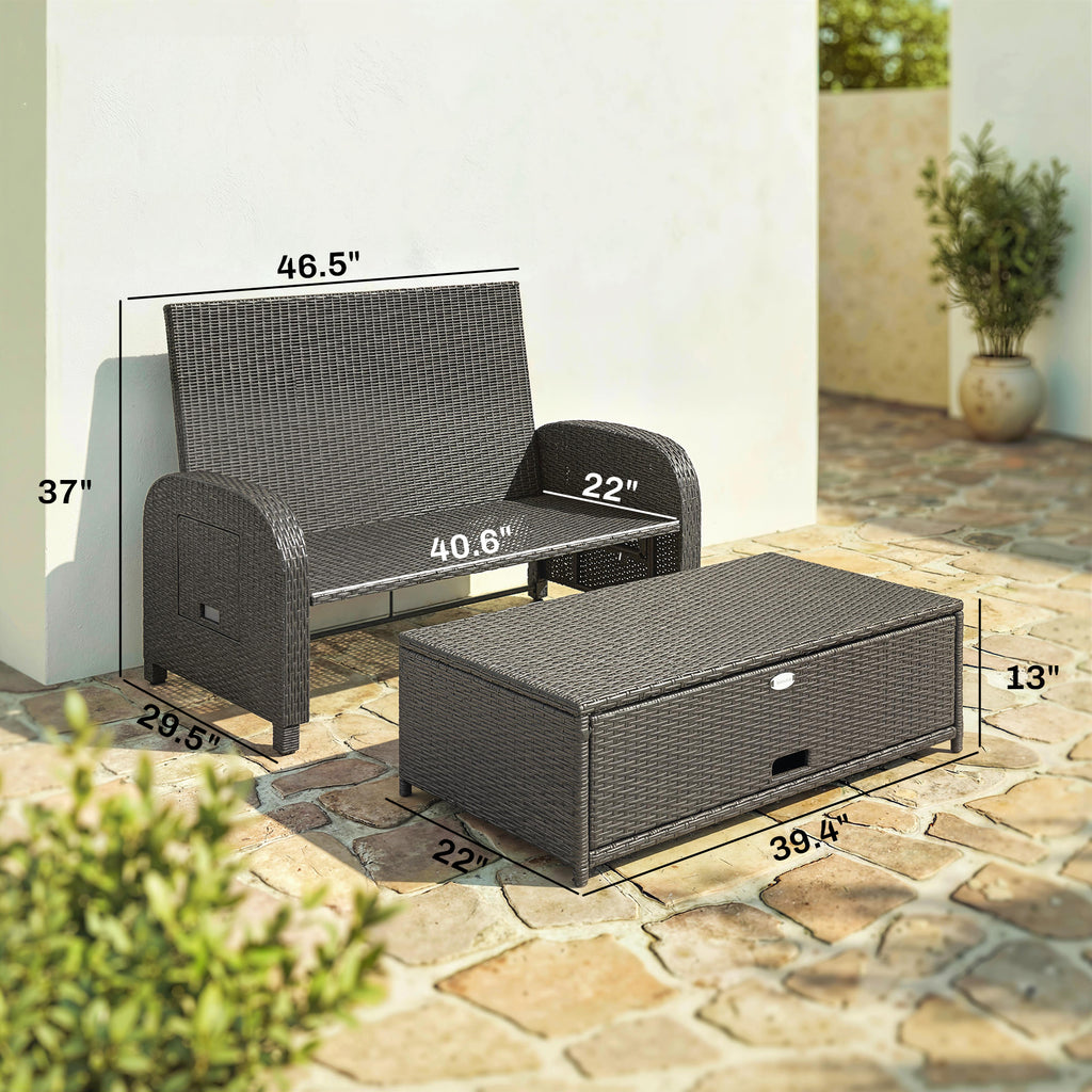 Patio Rattan Daybed