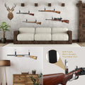 2PCS Gun Rifle Shotgun Pistol rembourré Crochets de montage muraux Rangement des cintres
