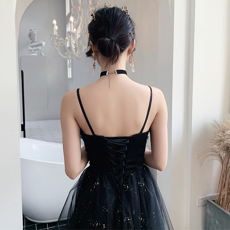 Robe de soirée noire Minorité tempéramentale Haut de gamme