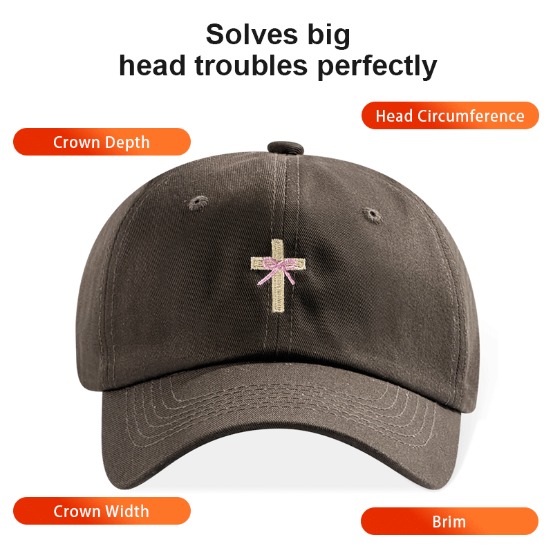 Religieux Christian Cross Bow Broderie Vintage Casual Unisexe Baseball Chapeau de papa