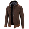 Cardigan en tricot pour hommes avec doublure en polaire