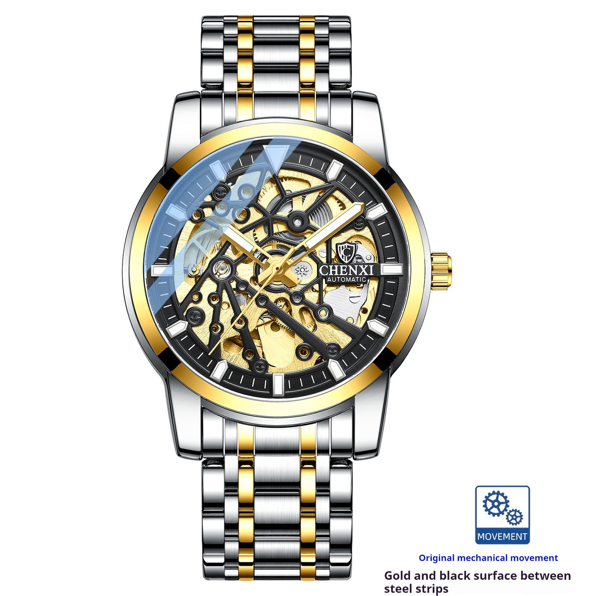 Montre mécanique automatique Hollow étanche Lumineux