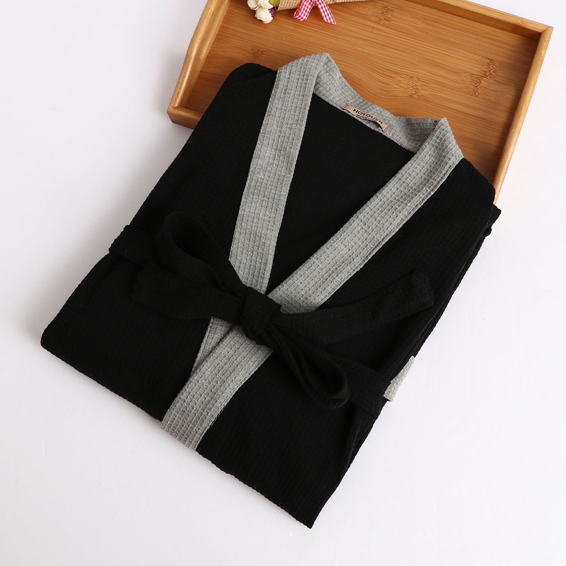 Serviette de toilettage pour hommes en coton robe de gaufre