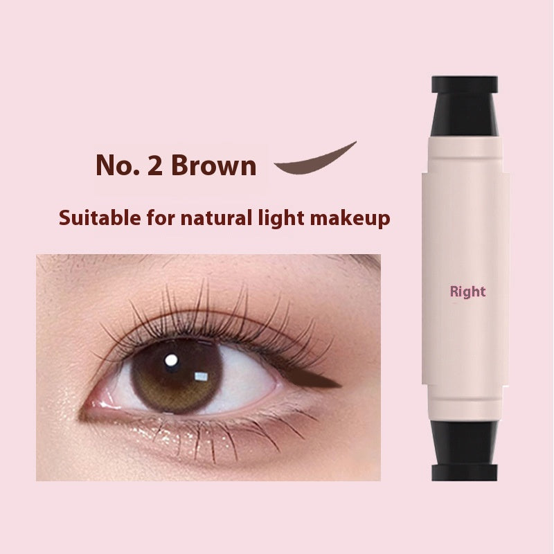 Imperméable Pas Smudge Precise Outline Natural Long Lassing Eyelin intégré double tête