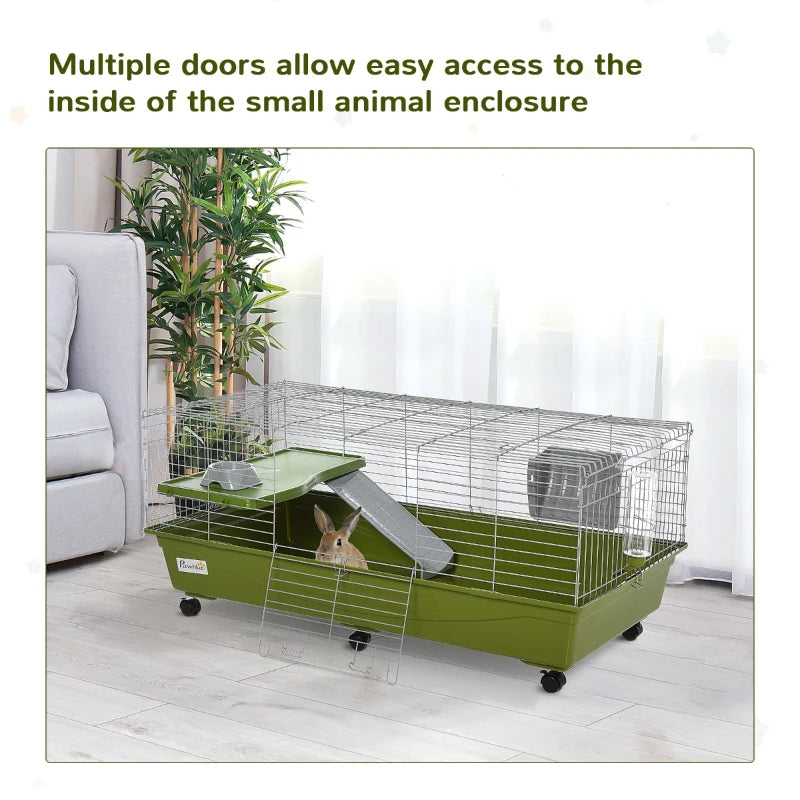 47 Petit animal Cage Chinchilla Guinée Cochon Hutch Pet House avec plate-forme Ramp