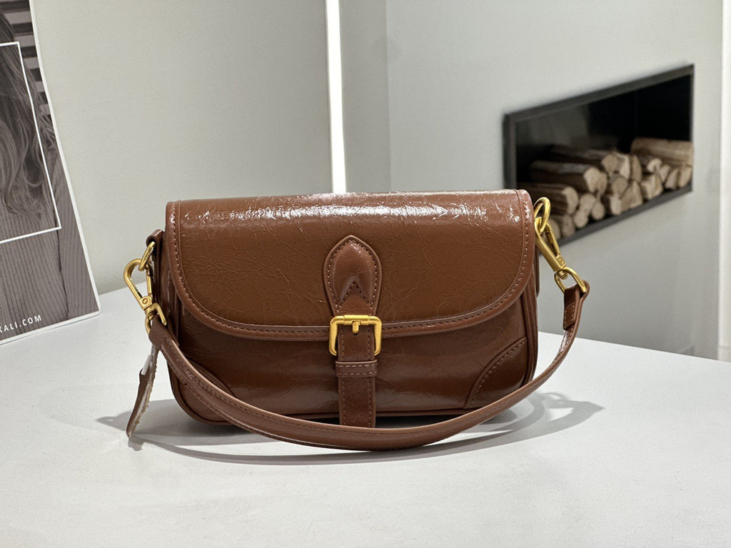 Badi Top-layer Cowhide sac de selle pour les femmes véritable sac en cuir