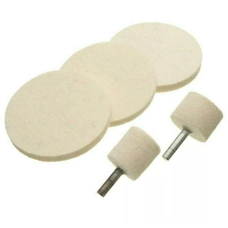 7PCS Set Cérium Oxide Kit de polissage par pare-brise Enlève-vent Plaquettes en feutre C