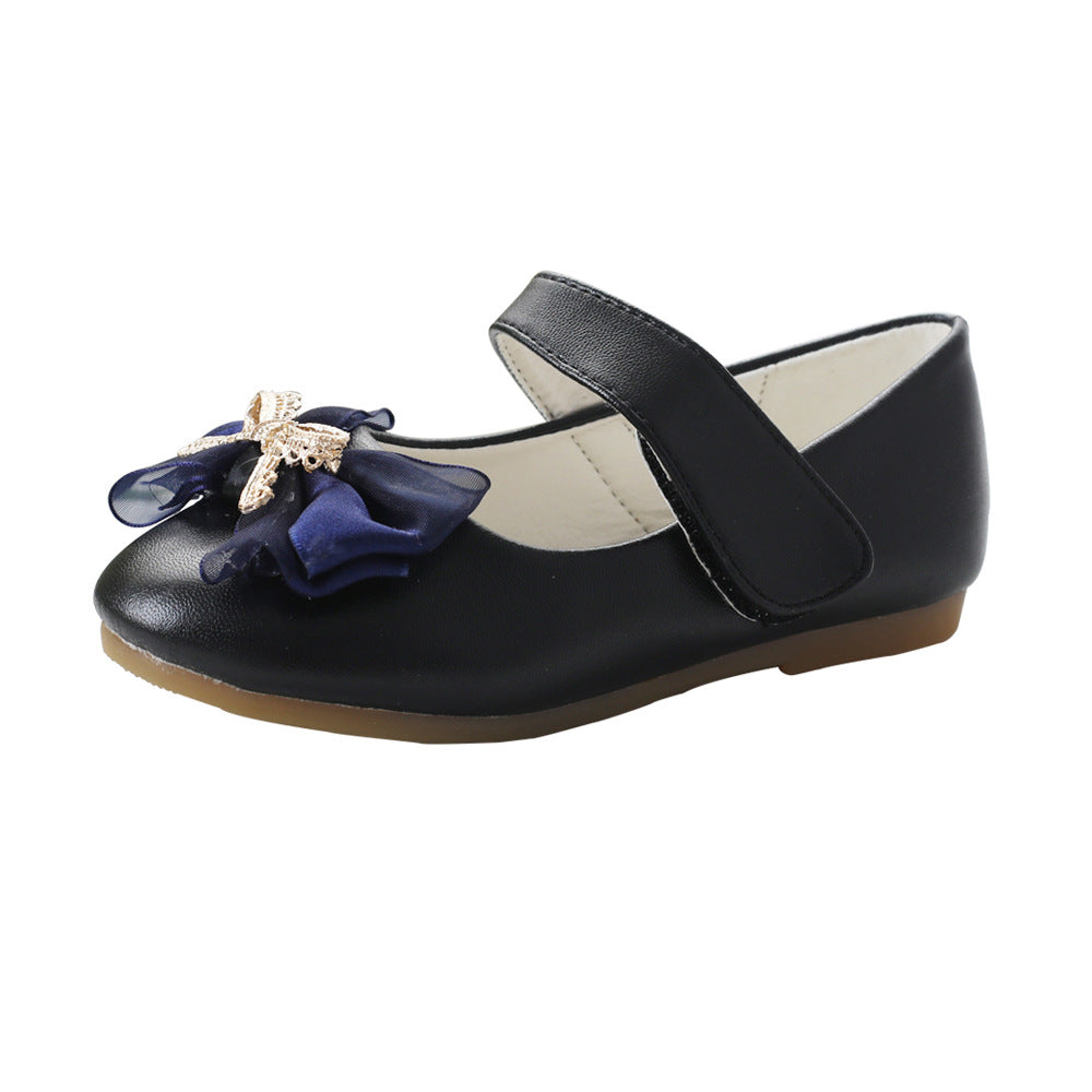 Chaussure de mariée en cuir PU Casual Bowknot