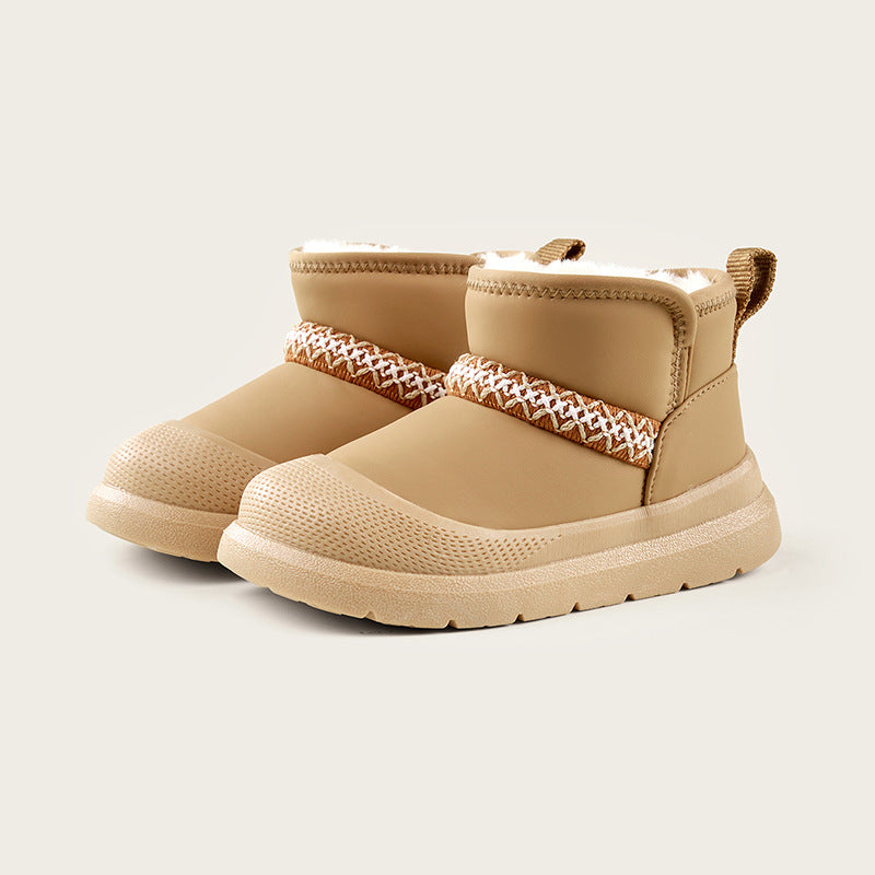 Bottes de neige pour enfants de style hiver extra-épaisseur pour les tout-petits