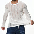 Manches longues Sweater enroulé pour hommes
