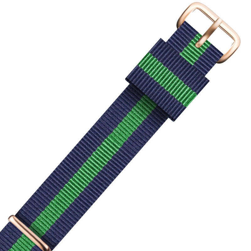 Bracelet de montre en nylon DW avec boucle tissée et bande de toile