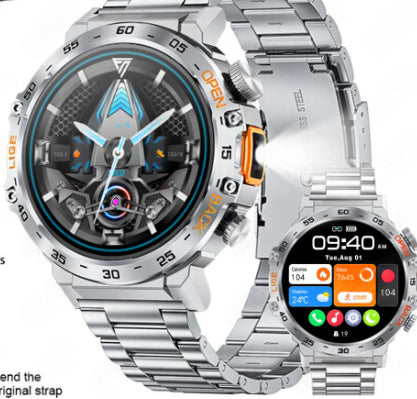 Smartwatch avec fréquence cardiaque Pression artérielle Bluetooth Appel et personnalisation