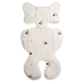 Poussette mince respirant coton brodé siège Coussin