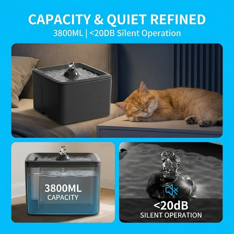 Fontaine de boisson pour animaux de compagnie ultra silencieux
