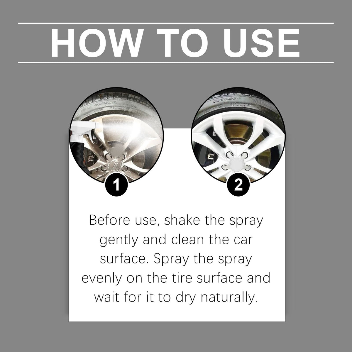 HOMONTH Automotive Tire Shine Spray