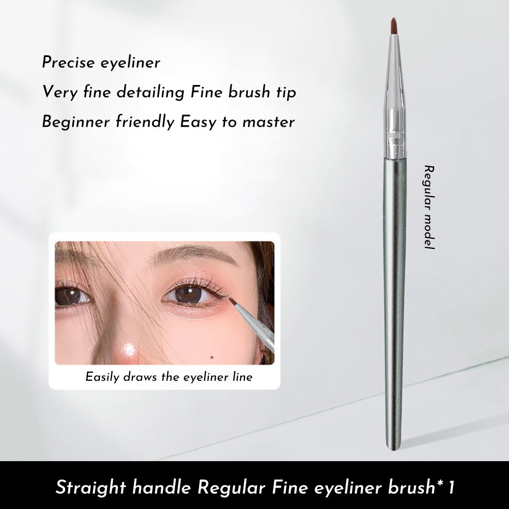 Brush Eyeliner Bend Head Détails des yeux Brosse de maquillage sous les yeux Pinceau pour femmes Lin fin