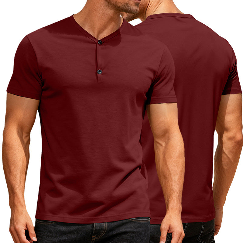 T-shirt à manches courtes Casual Sports couleur V