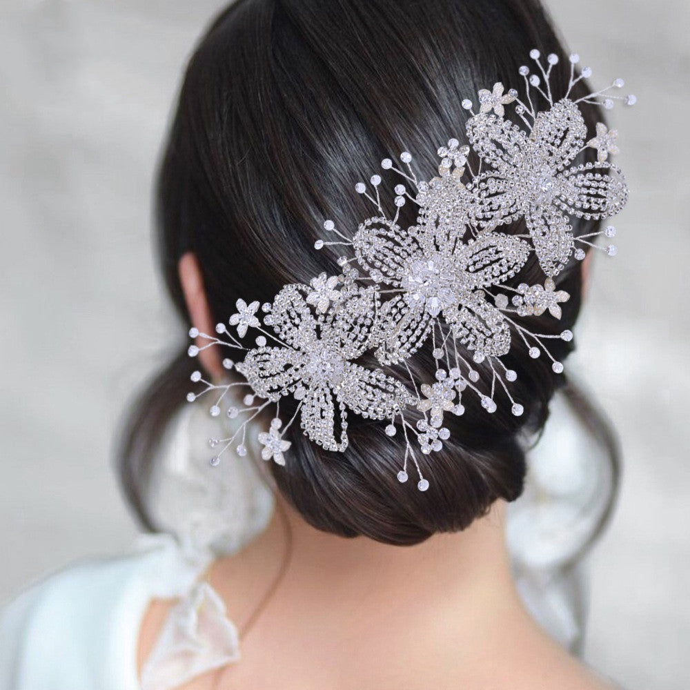 Flower Strass Hair Accessories Bande de cheveux mariage mariage
