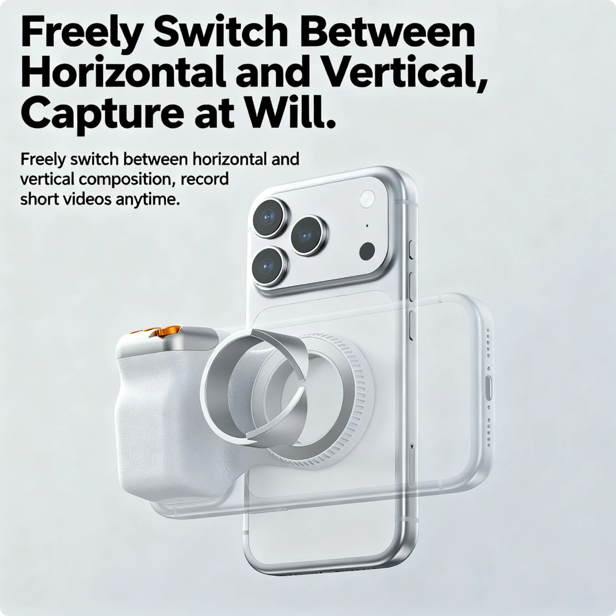 Magnetic Camera Grip Stabilizer with Wireless Remote