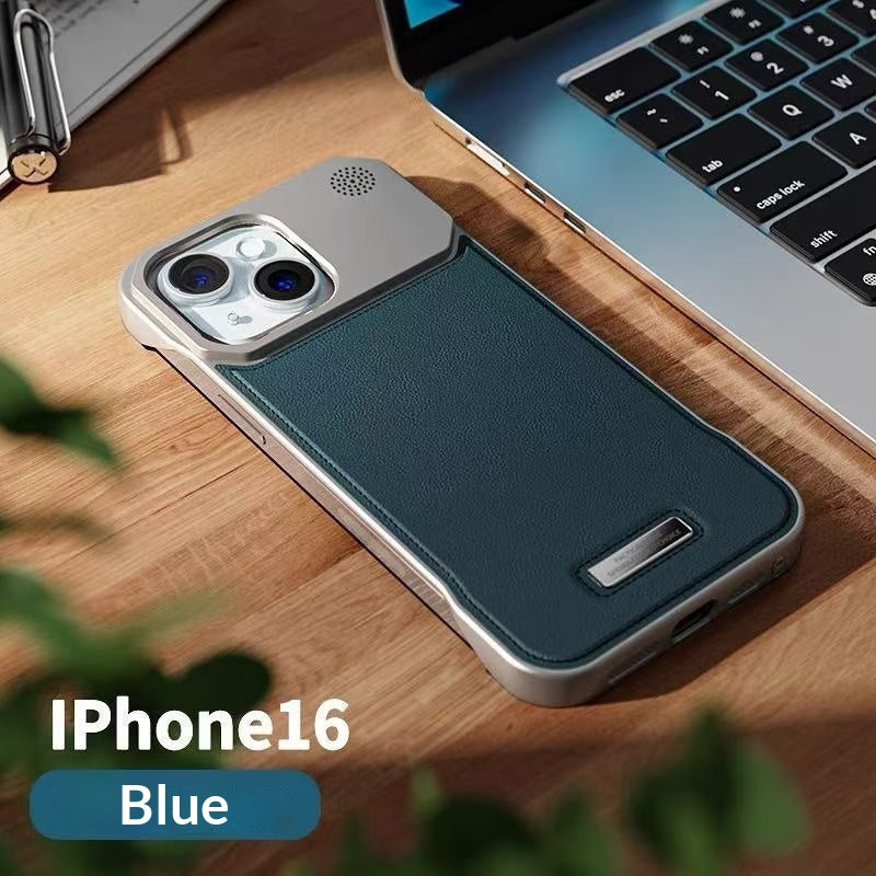Boîtier de téléphone sans lunette métallique Aromathérapie magnétique