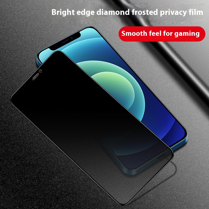 Matte anti-fingerprint full-screen tempered glass