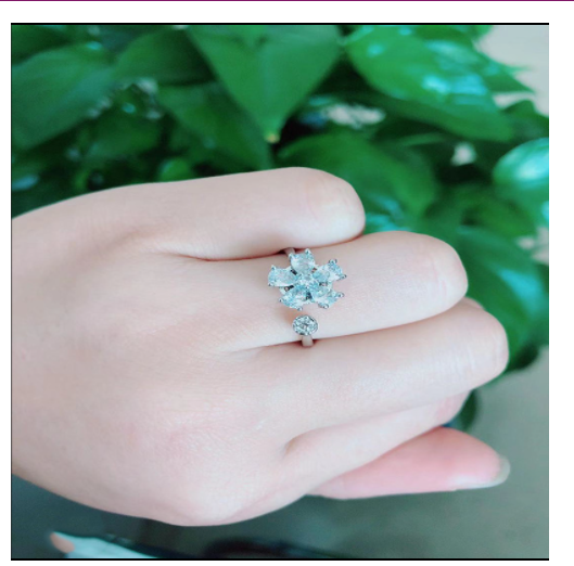La mode La même douce bague tournante papillon