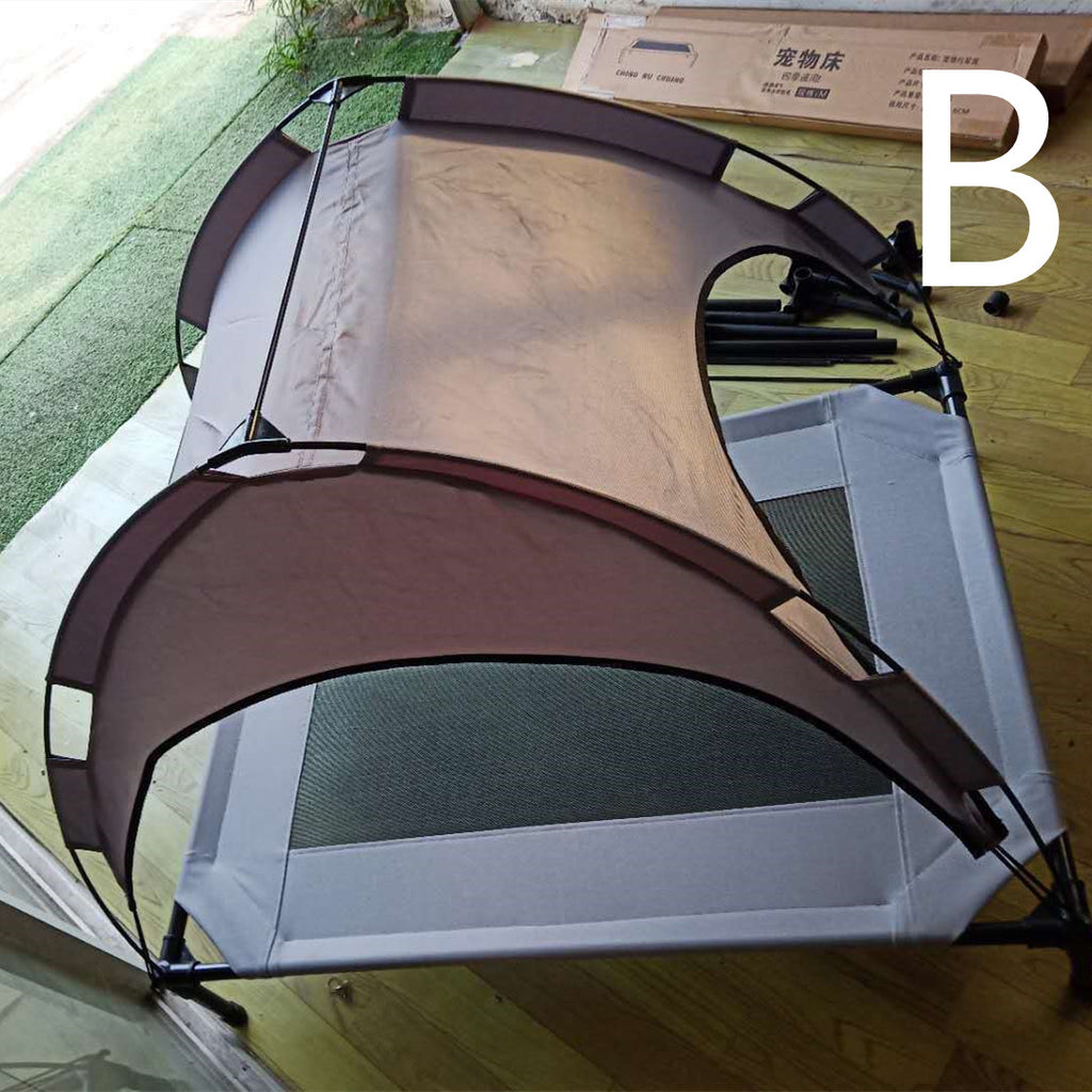 Animaux de l'extérieur Fournitures couvertes Loft Bed Camp Bed Sunshade Tent