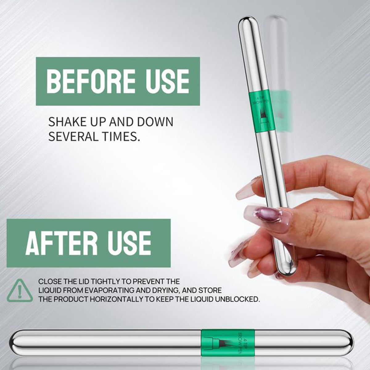 Crayon à sourcils sauvages à quatre griffes résistant aux boues