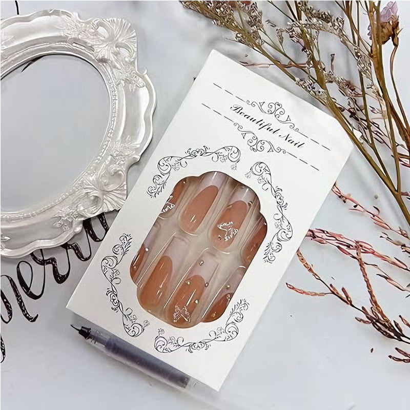 24 PCS Diamond Butterfly Art des ongles