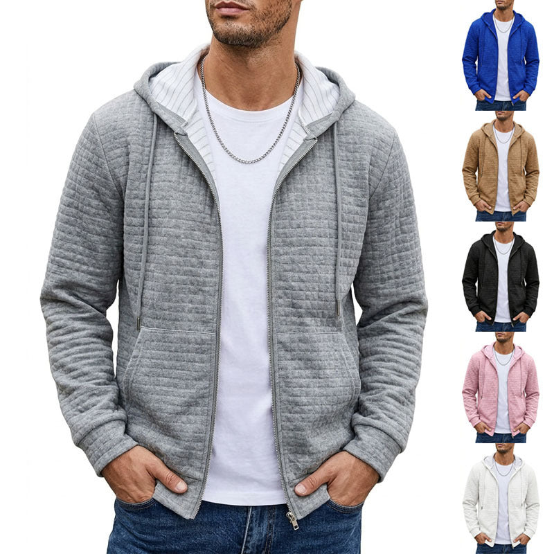 Veste de sweat à manches longues à capuche à capuche pour hommes