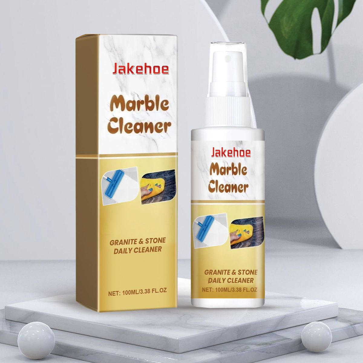 JAKEHOE Nettoyant de surface en marbre