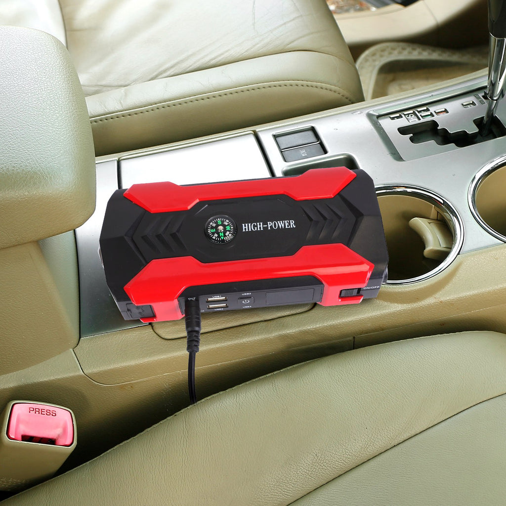 Auto Jump Starter Booster 800A Peak 28000mAh 12V Chargeur de batterie jusqu'à 6,0L Gaz ou 3,0L Die