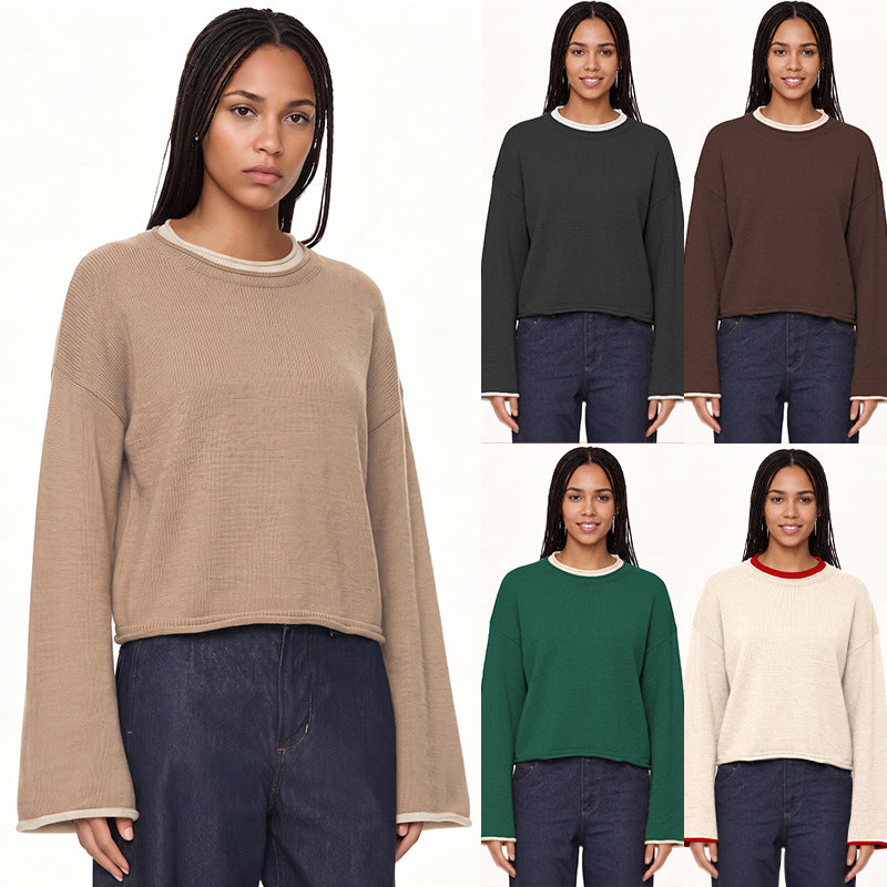 Women's Pullover Round Neck Casual Top